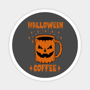 Halloween mug coffee scary pumpkin Magnet